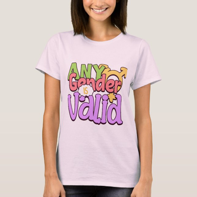 Camiseta Qualquer Sexo É Válido Inclusão de Gênero (Frente)