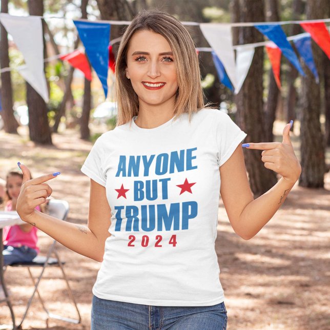 Camiseta Qualquer Um, Exceto Trump 2024 (Criador carregado)