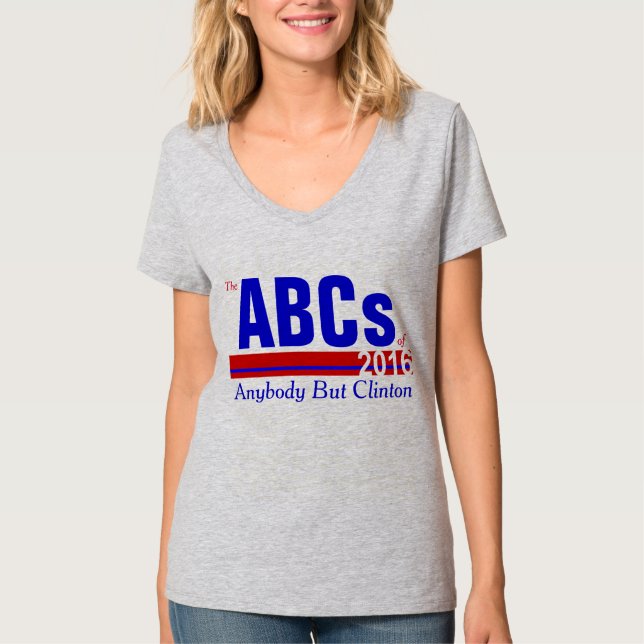 Camiseta Qualquer um mas Clinton (Frente)