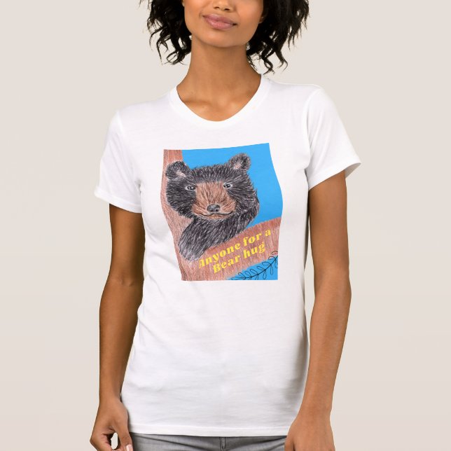 Camiseta Qualquer um por um abraço de urso (Frente)