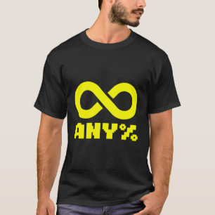 Camiseta Qualquer Videogame de Símbolo Infinito Acelera o L