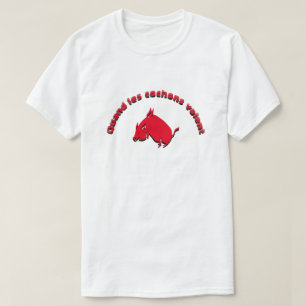 Camiseta Quand les cochons volátil - Quando os porcos voam