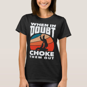 Camiseta Quando a Dúvida os Abafa Karate Jiu Jitsu  1