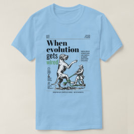 Camiseta Quando a evolução é ligada, os Great Danes estão e