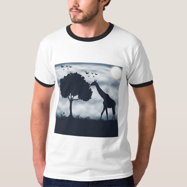 Camiseta Quando a Lua sussurra para a Girafa (Frente)