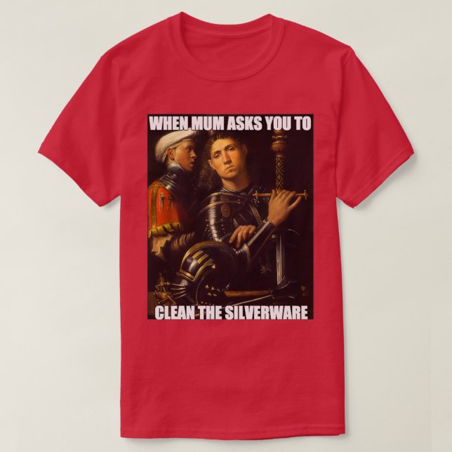 Camiseta Quando a Mãe lhe perguntar (Frente do Design)
