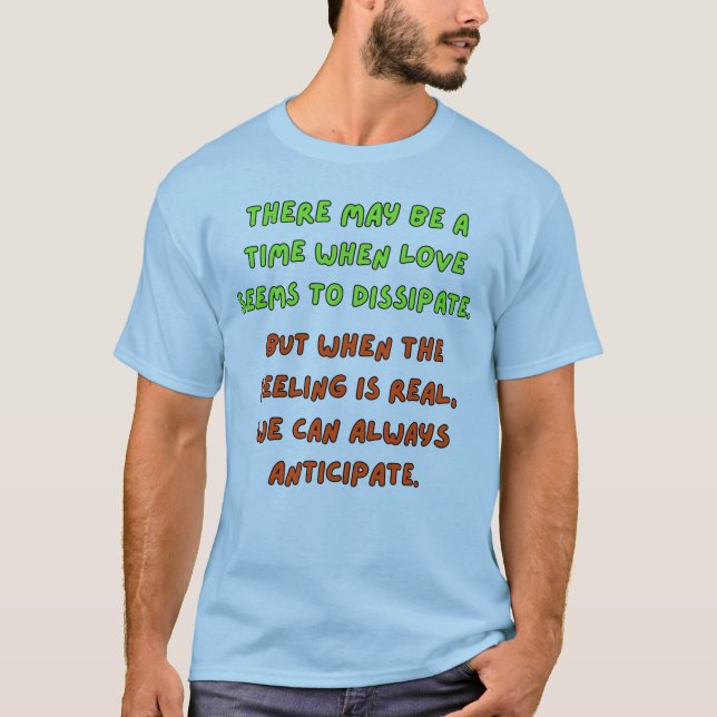 Camiseta Quando a sensação de amor é real (Frente)