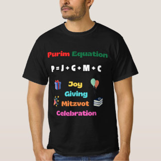 Camiseta Quando a tradição de Purim e a matemática se encon