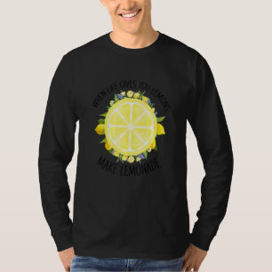 Camiseta Quando a Vida Lhe Dá Limões Faça Limonada Verão F