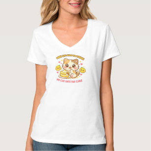 Camiseta Quando a Vida Lhe Dá Limões Meu Gato Come o Bolo