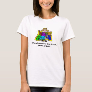 Camiseta Quando a vida lhe dá sucatas, faça um t-shirt da