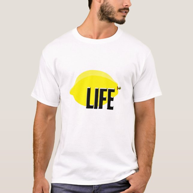 Camiseta "Quando a vida lhe der T gráfico dos limões" (Frente)
