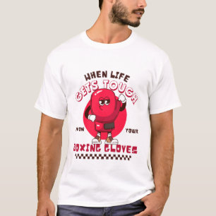 Camiseta Quando a vida passa por cima das luvas de boxe