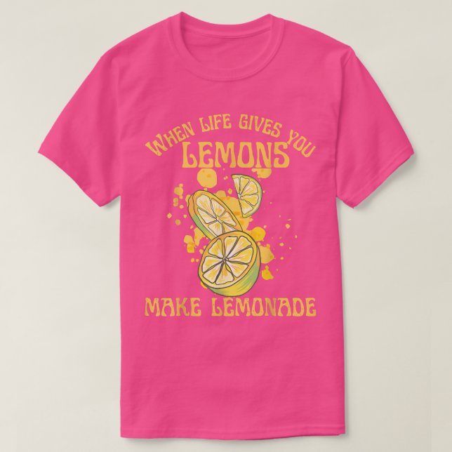 Camiseta Quando a vida te dá limões fazem limonada de citri (Frente do Design)