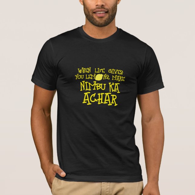 Camiseta Quando A Vida Te Dá Limões Fazem Nimbu Achar Desi (Frente)
