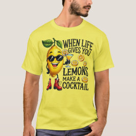 Camiseta Quando A Vida Te Dá Limões Fazem Um Cocktail