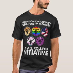 Camiseta Quando alguém ataca um membro do partido, todos n
