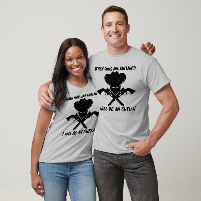 Camiseta Quando Armas forem Proibidas - Eu Serei Um Bandido (Unissex)