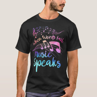 Camiseta QUANDO AS PALAVRAS FALHAM MÚSICA FALA Orquestra Ba