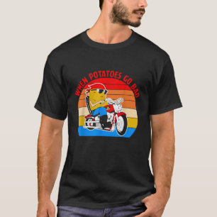 Camiseta Quando Batatas Vão Mal Roupas Vintage 