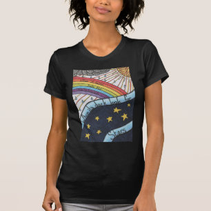 Camiseta Quando chove procure arcos-íris