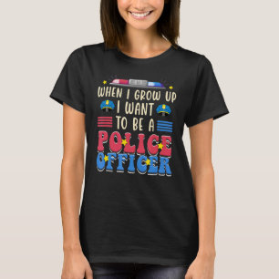 Camiseta Quando Crescer Quero Ser Policial