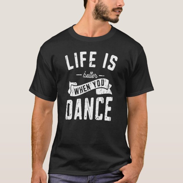 Camiseta Quando Dançar Dança Moderna (Frente)