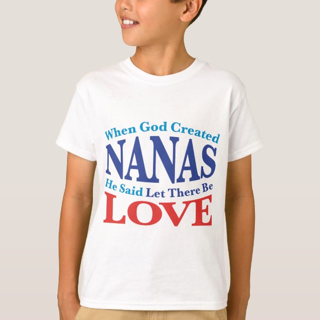 Camiseta Quando Deus Criou Nanas (Frente)