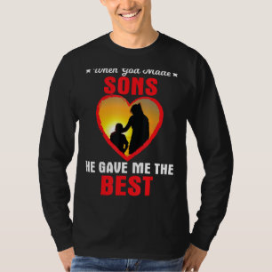Camiseta Quando Deus Fez Filhos Ele Me Deu O Melhor Agradec