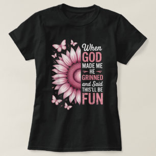 Camiseta Quando Deus Me Fez Ele Sorriu e Disse Dito Diverti