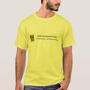 Camiseta quando é que se vai, é difícil.