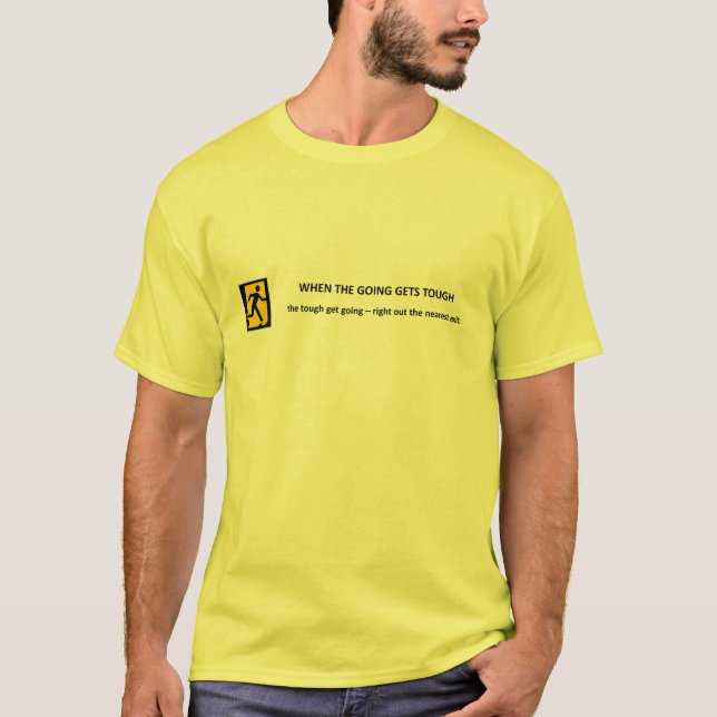 Camiseta quando é que se vai, é difícil. (Frente)