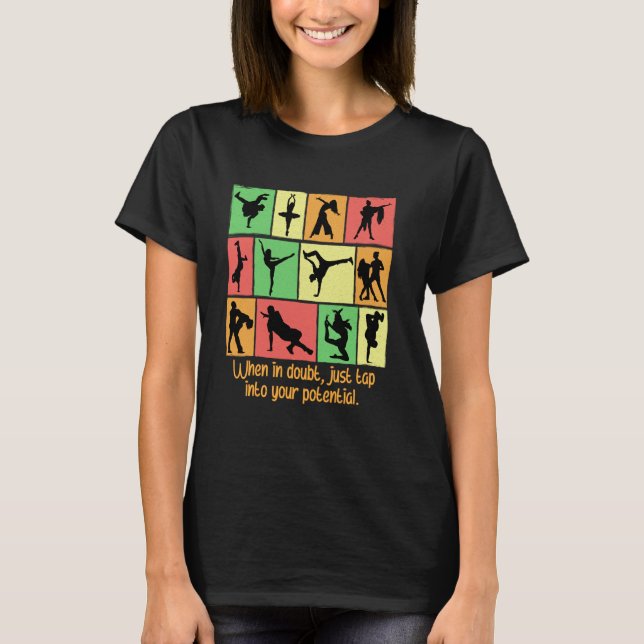 Camiseta Quando em dúvida, basta explorar seu potencial eng (Frente)