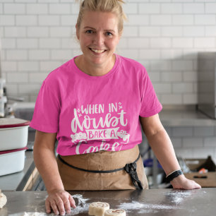 Camiseta Quando em Dúvida Faça um Bolo Chef Confeiteiro Cit