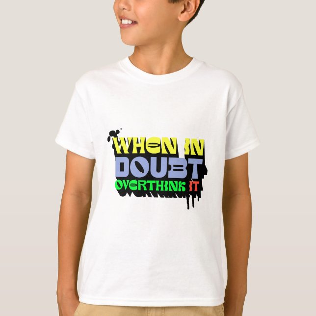 Camiseta Quando em dúvida, pense sobre isso - Testemunha De (Frente)
