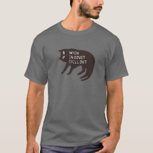 Camiseta Quando Em Dúvida Se Acalme - Gato Engraçado