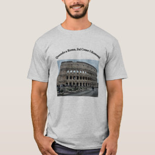 Camiseta "Quando em Roma, faça como os romanos".