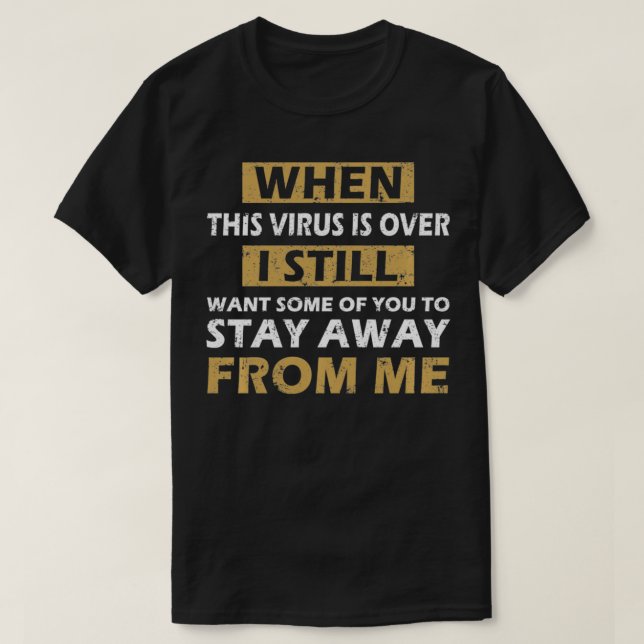 Camiseta Quando Esse Vírus Está Muito Engraçado, Distorção  (Frente do Design)