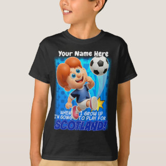 Camiseta Quando eu crescer, vou jogar pela ESCOCIA!