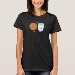 Camiseta Quando Eu Dobra Meus Cookies No Leite Eu Acho Você