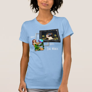 Camiseta Quando Eu Domino O Mundo - Estilo De Deco Da Arte