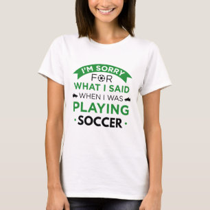 Camiseta Quando Eu Estava Jogando Futebol