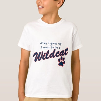 Camiseta Quando eu me cresço acima queira ser um Wildcat