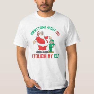 Camiseta Quando eu me penso sobre você toque em meu duende
