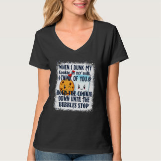 Camiseta Quando Eu Mergulho Meus Biscoitos No Meu Leite
