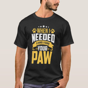 Camiseta Quando eu precisava de uma mão eu encontrei sua pa