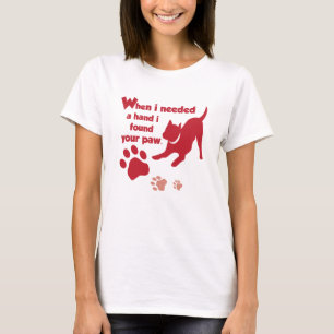 Camiseta quando eu precisava de uma mão, peguei sua mão