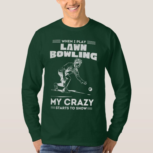 Camiseta Quando eu toco boliche de grama minhas estrelas lo (Frente)