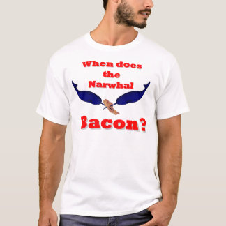 Camiseta Quando faz o bacon de Narwhal?