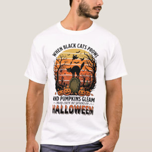 Camiseta Quando Gatos Pretos Rondam a Bomba de Catacumba de